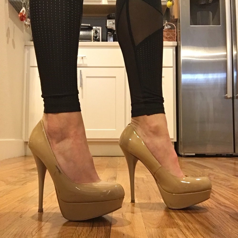 Elegant Tan High Heels